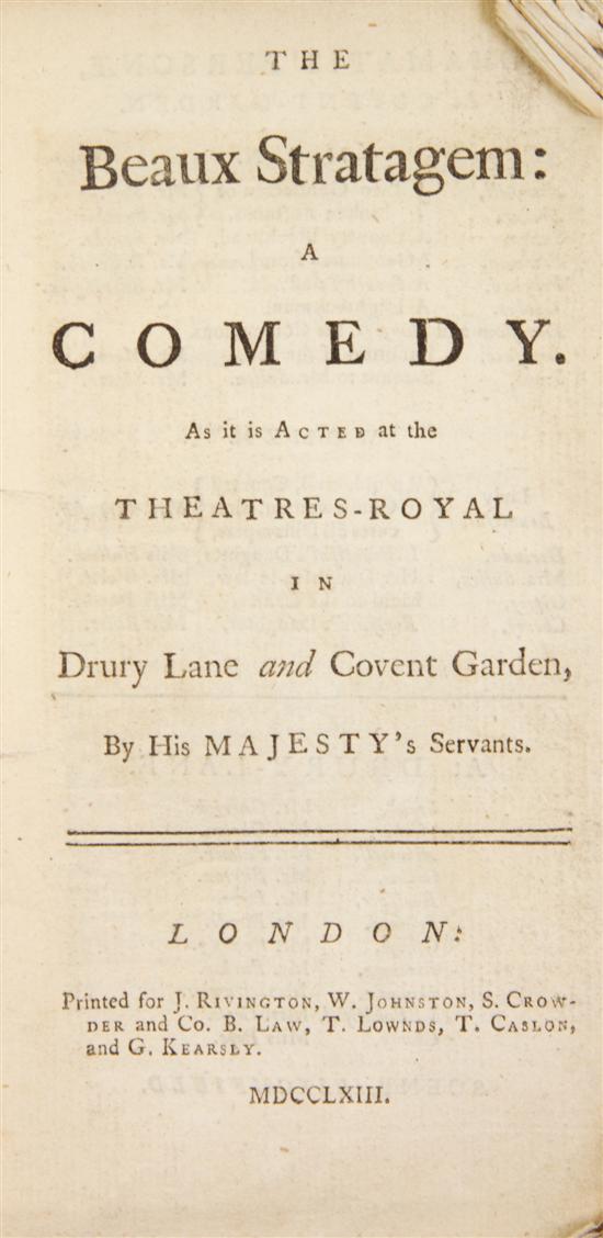 (DRAMA) A collection of six eighteenth-century