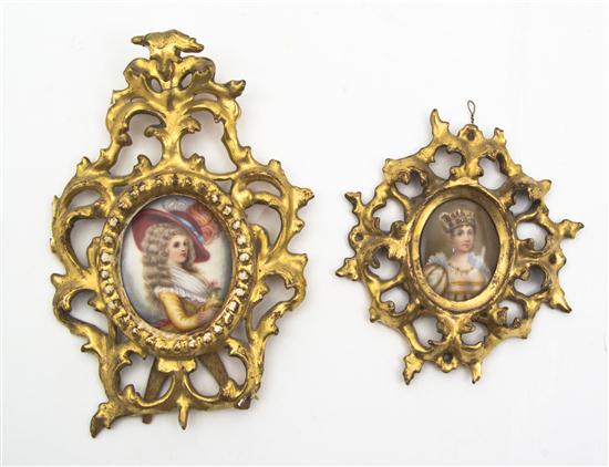  Two Continental Portrait Miniatures 154936