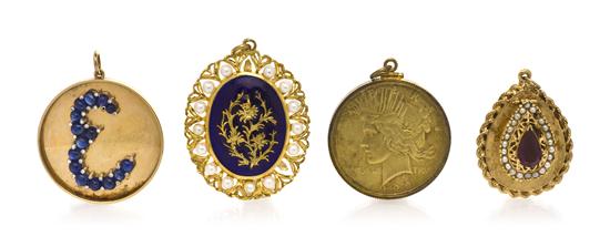 A Collection of Pendants consisting 155272