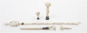 A Collection of Five Ivory Carved Judaica