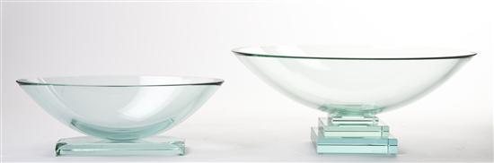 A Set of Two Contemporary Art Glass 155416
