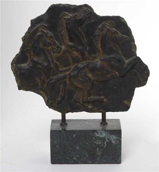 An Equestrian Bronze Cynthia Rigden depicting