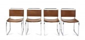 A Set of Four Modern Armchairs after