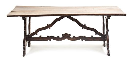 A Continental Oak Refectory Table