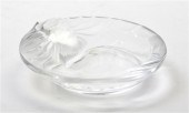 * A Lalique Glass Ash Receiver decorated