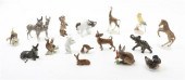 A Collection of German Porcelain Animals