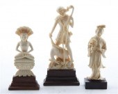Three Carved Ivory Figures including 154024