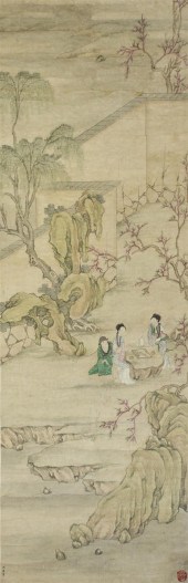 A Chinese Figural Painting bearing 154223