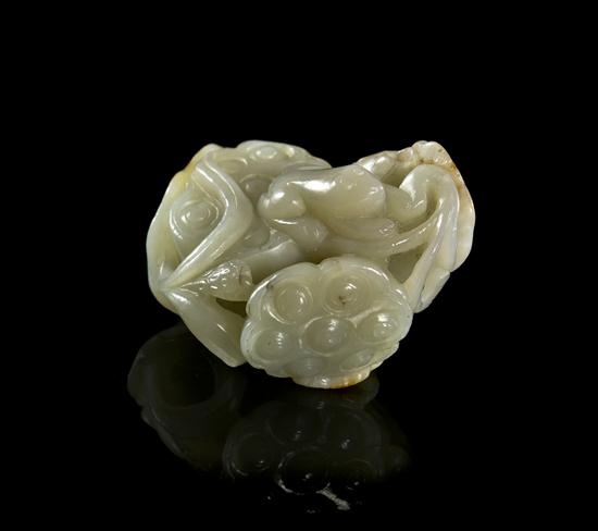 A Chinese Carved Jade Toggle of 154309