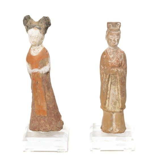 Two Chinese Pottery Tomb Figures 154328