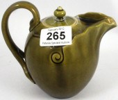 Rare Linthorpe Pottery Teapot Olive