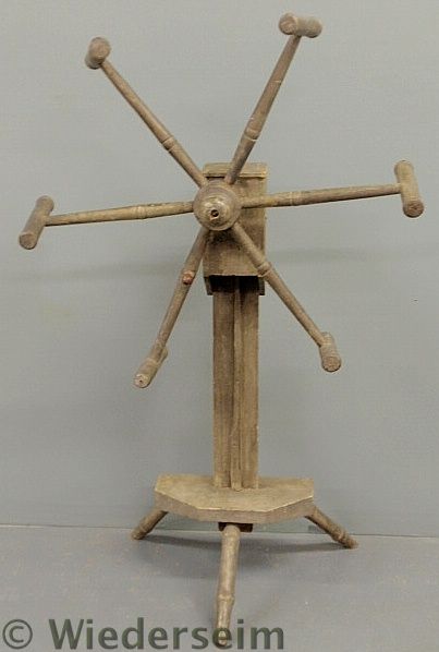 Early wool winder mounted on a 1574b6