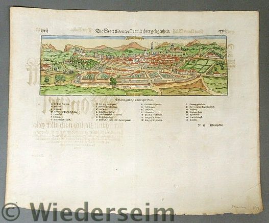 Hand colored map of Montpelier 15751d