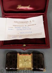 Swiss made Hausmann & Co. travel clock/watch