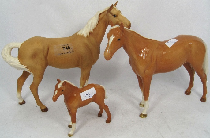 Beswick Horses Palomino Thoroughbred 158091
