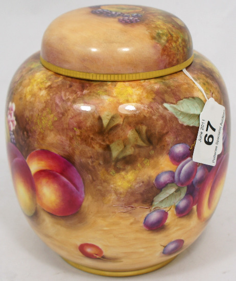 Royal Worcester Hand Painted Fruit 1580dc