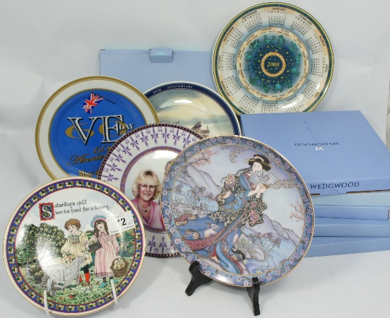 Collector Plates 6 Wedgwood Boxed 1580e1