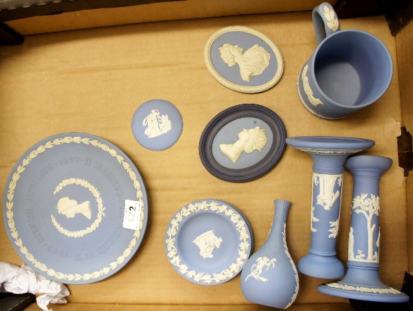 A collection of Wedgwood Blue Jasper 15810f