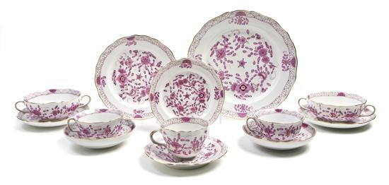 A Meissen Porcelain Table Service in the