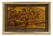 A Persian Lacquered Painting on 155f95