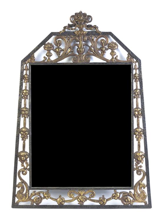 An Art Deco Mirror Oscar Bach having a rectangular