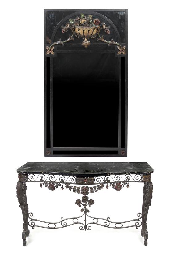 An Art Deco Iron Console in the manner of