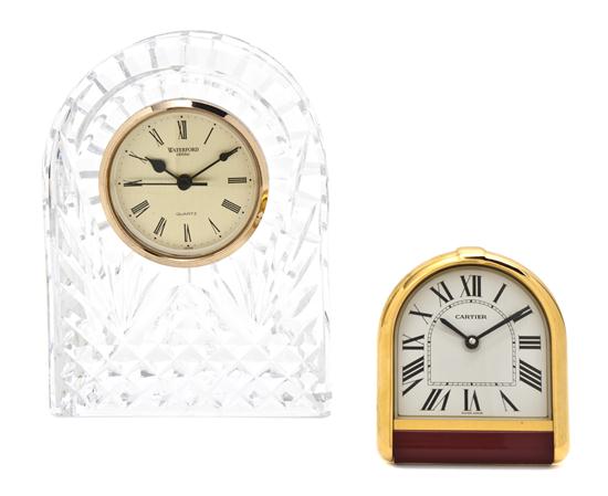 A Waterford Cut Glass Desk Clock 156244