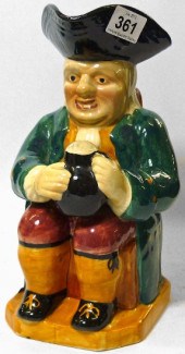 Large Shorter and Son Seated Toby Jug