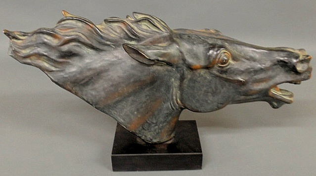 Terracotta horsehead with a faux 156922