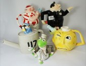 A Collection of Novelty Teapots designed