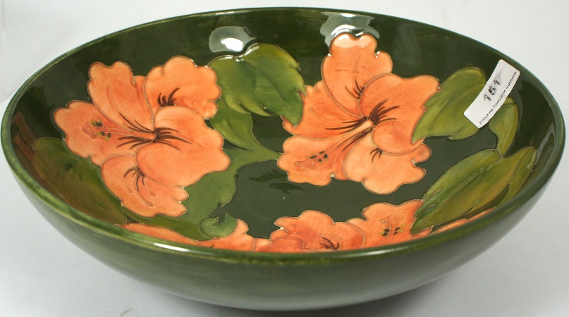 Moorcroft Large Bowl Hibiscus On 15a029