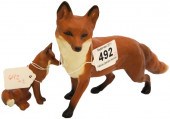 Beswick Standing Fox 1016a and Seated