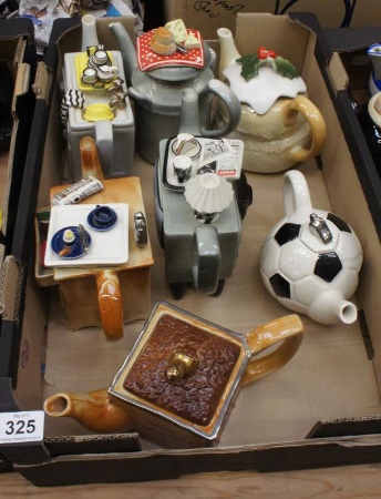 A collection of various Tea Pots
