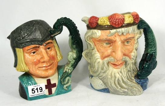 Royal Doulton Large Character Jugs St George