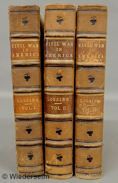 Books- three volume set half-calf leather