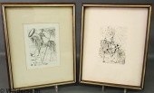 Two framed etchings by Salvador Dali
