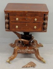 Empire mahogany worktable/desk 19th