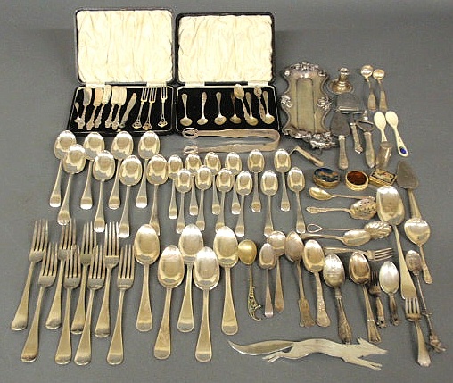 Group of sterling silver tableware 158f39
