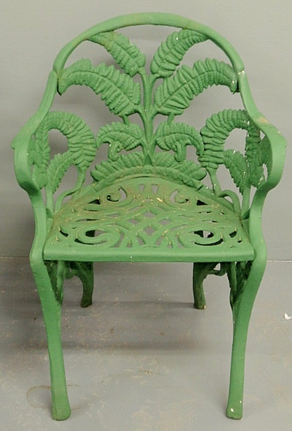 Victorian green painted cast iron 158ffe
