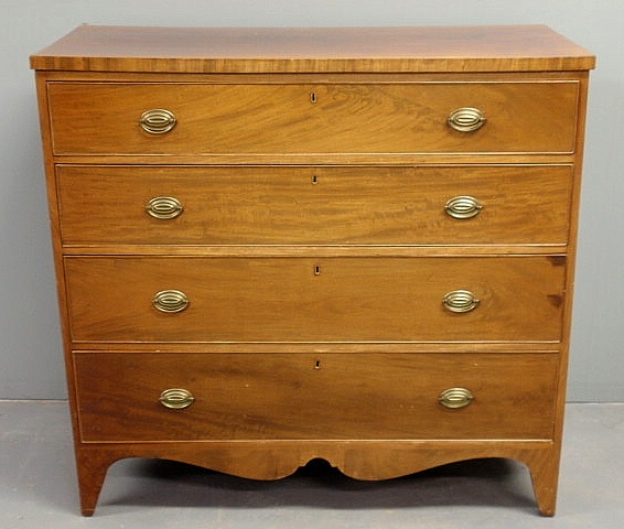 New York Hepplewhite mahogany chest 159111
