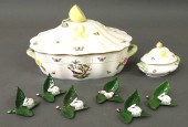Herend porcelain covered dish 7.5x13