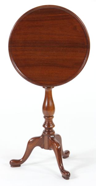 Pug Moore Queen Anne Style Tilt Top Candlestandmahogany