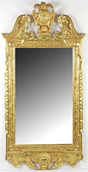 Chippendale Style Gilded Wall Mirror20th 15bf45