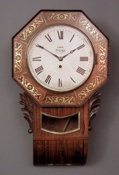 An early Victorian rosewood and brass