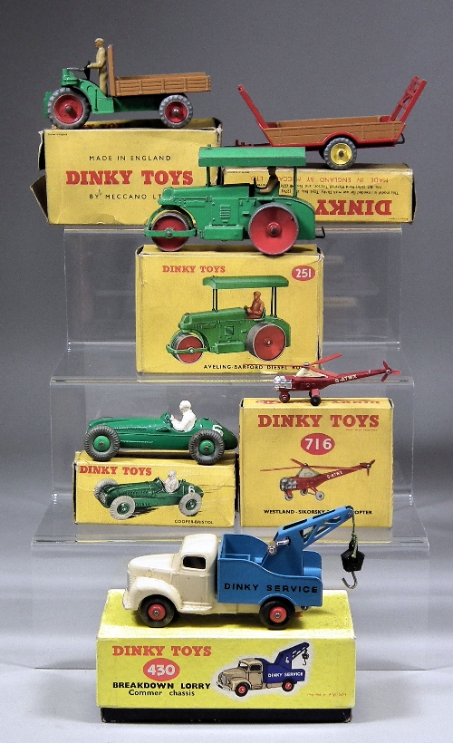 Six Dinky Toys diecast model commercial 15c319
