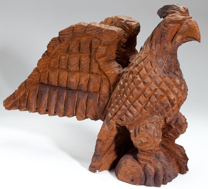 American Folk Art Carved Wood Eaglecirca 15c5d7