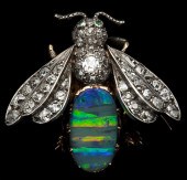 Vintage Opal Bee Broochdesigned as a