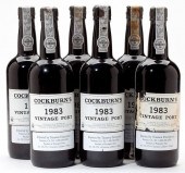Cockburns Vintage Port19836 bottles4