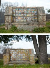 Pair of Don Quixote Tiled Benches(45)