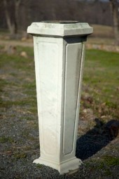White Stone Sundial Pedestalbronze 15cb5b